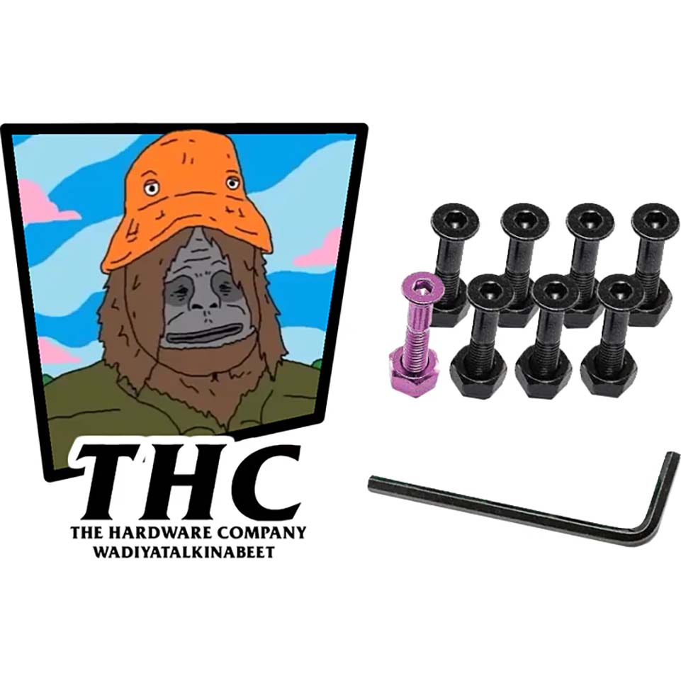 THC 1" Skateboard Truck Bolts - Sassy