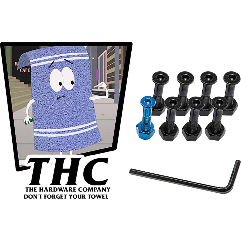 THC 1" Skateboard Truck Bolts - Towlie