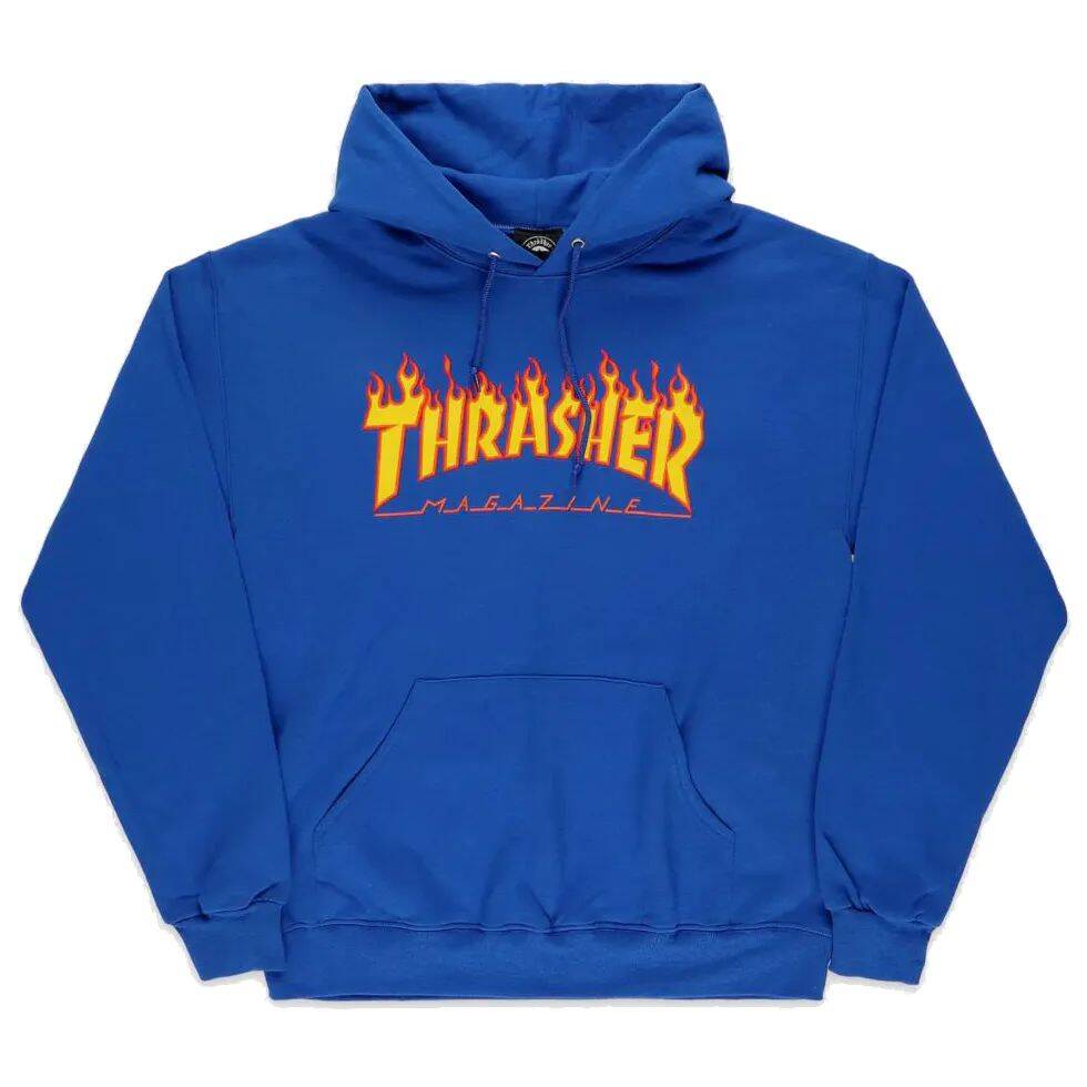 Thrasher Flame Logo Hoodie - Royal
