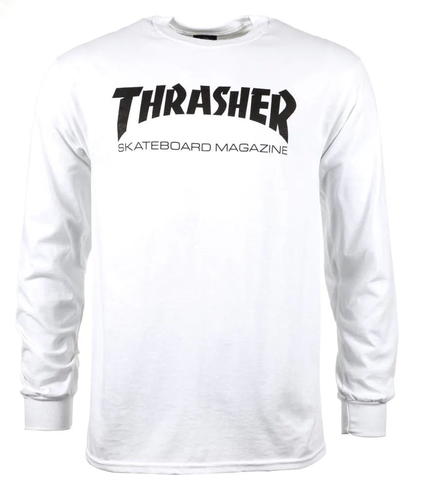 Thrasher Skate Mag Long Sleeve T Shirt - White