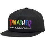 Thrasher Rainbow Mag Snapback Cap - Black