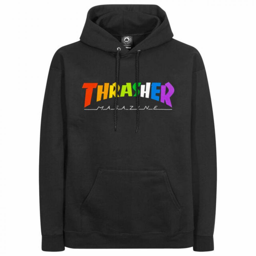 Thrasher Rainbow Mag Hoodie - Black LRG