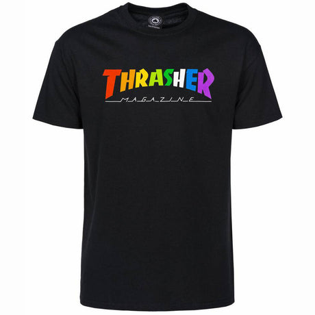 Thrasher Rainbow Mag T Shirt - Black LRG