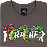 Thrasher Aztec T Shirt - Charcoal