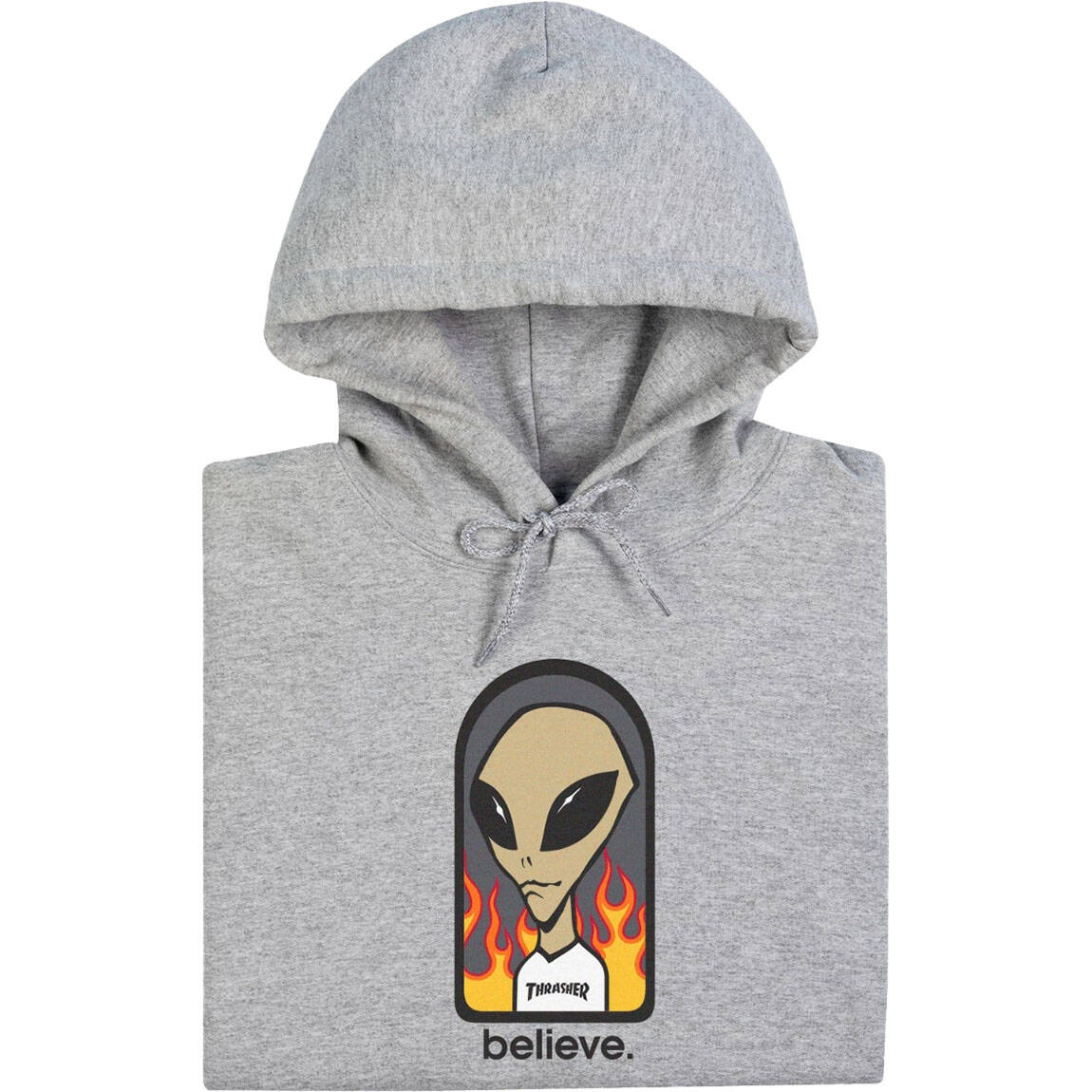 Thrasher x Alien Workshop Believe Hoodie - Grey