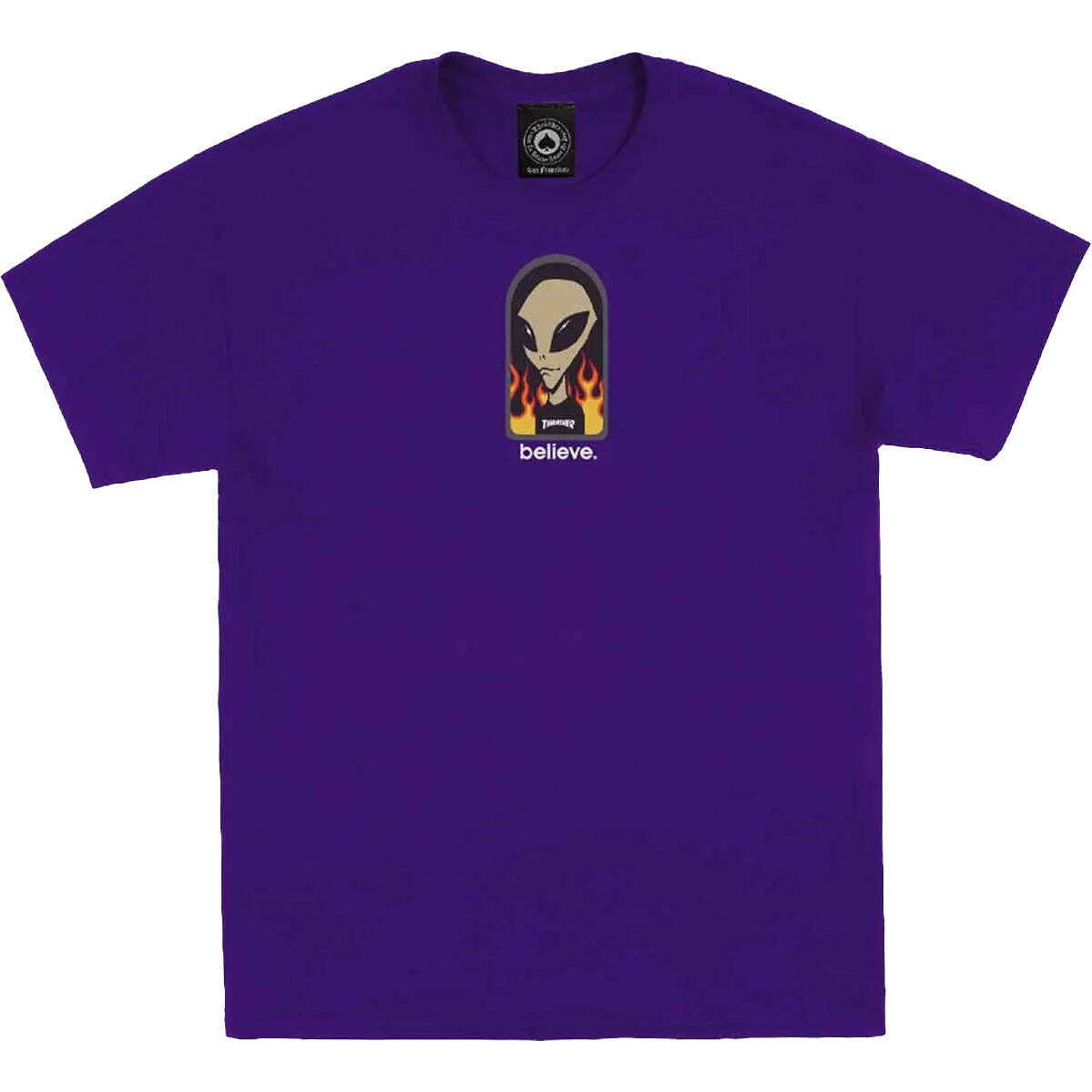 Thrasher x Alien Workshop Believe T Shirt - Purple