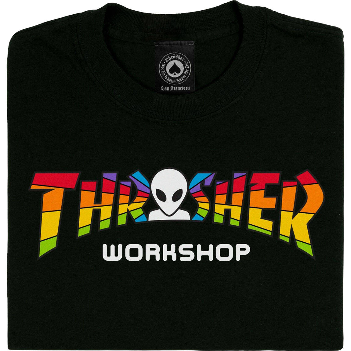 Thrasher x Alien Workshop Spectrum T Shirt - Black