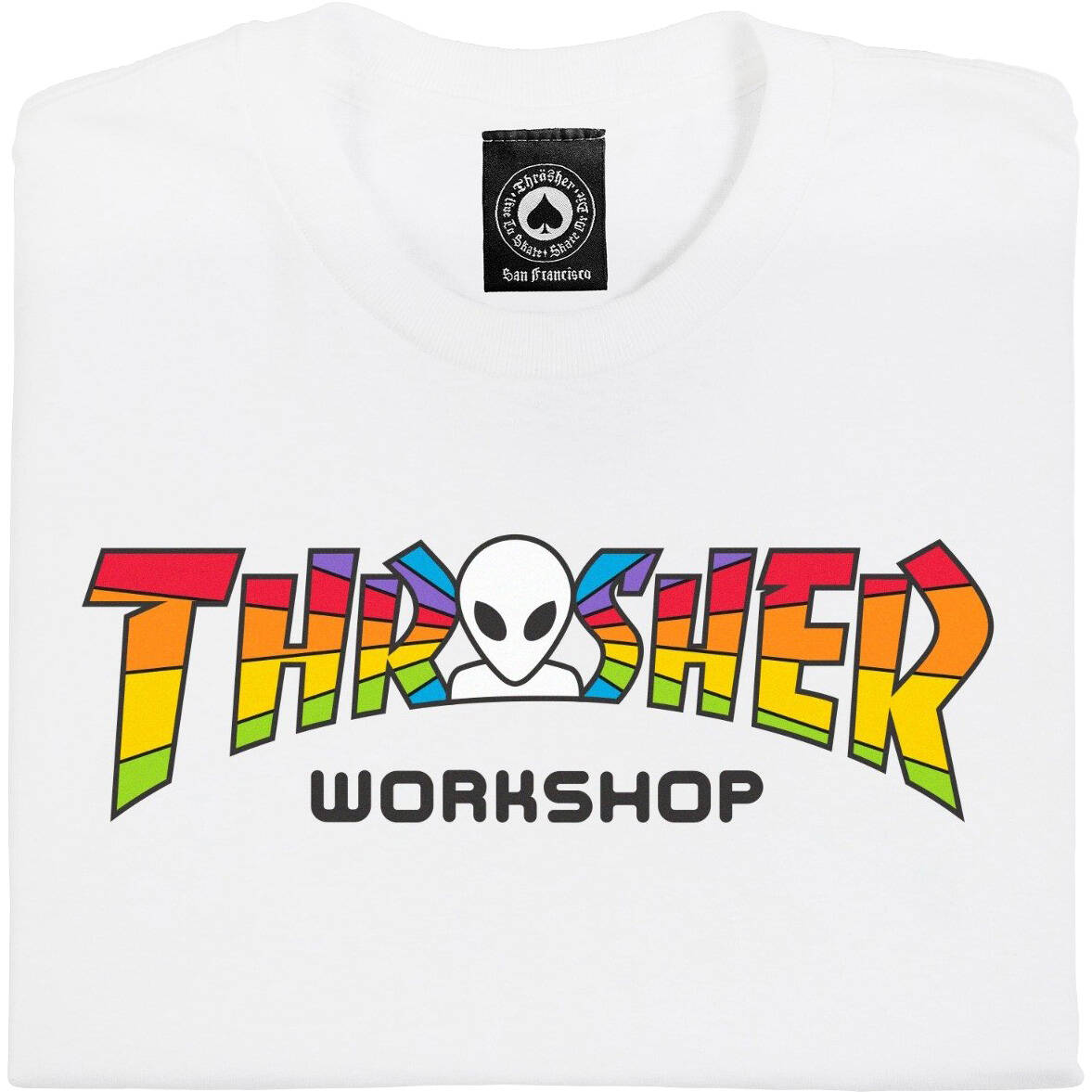 Thrasher x Alien Workshop Spectrum T Shirt - White