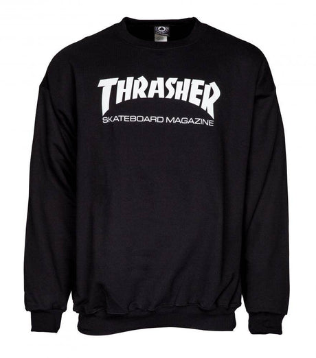 Thrasher Skate Mag Logo Crewneck Sweater - Black - Large
