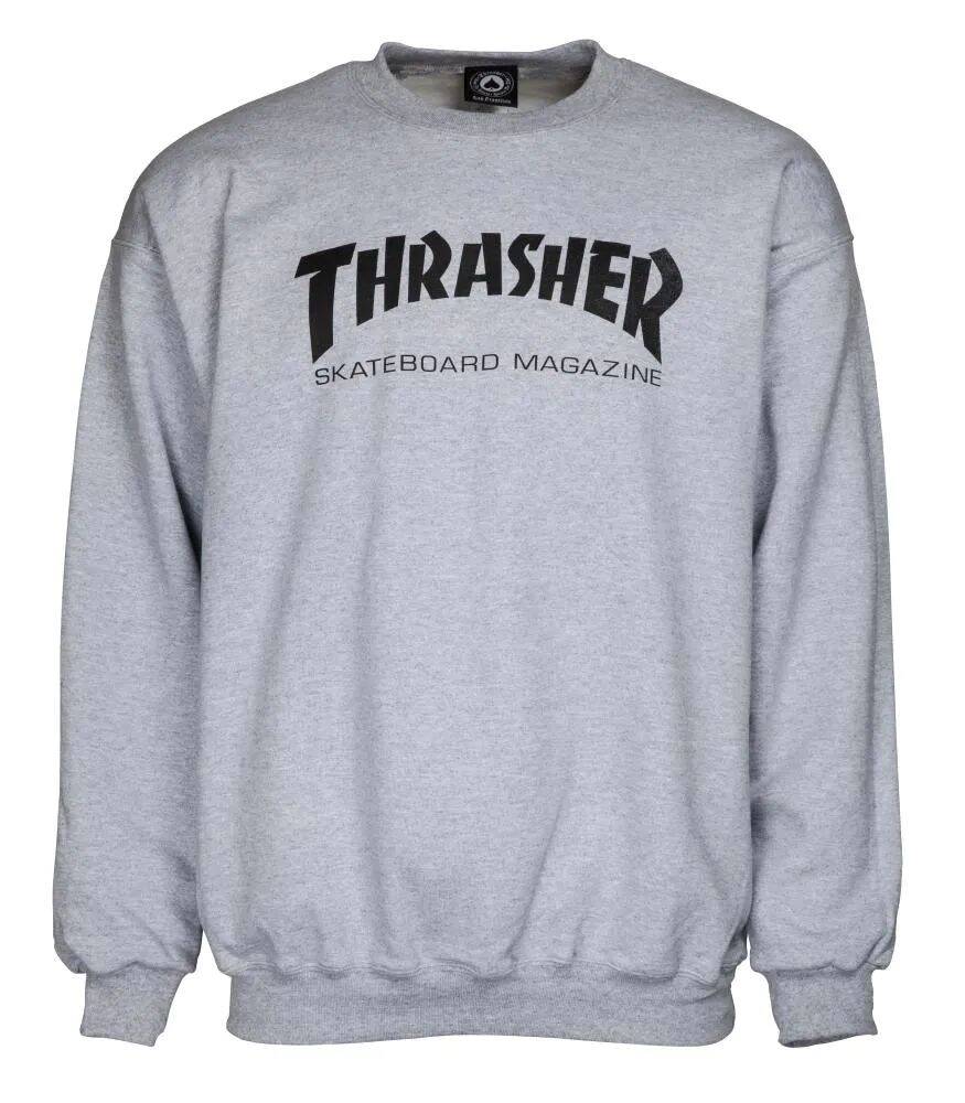 Thrasher Skate Mag Logo Crewneck - Grey