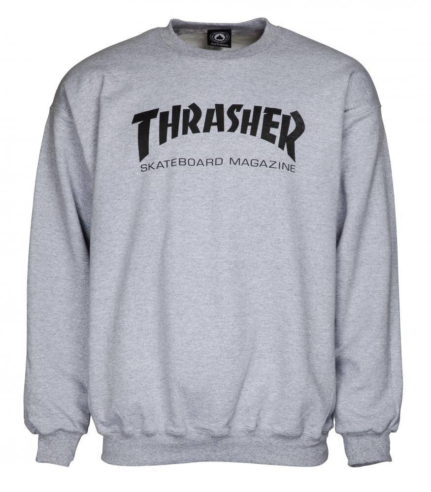 Thrasher Skate Mag Logo Crewneck Sweater - Heather - Large