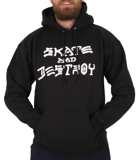 Thrasher Skate and Destroy Hoody - Black - X/L - Chest 46`-48`