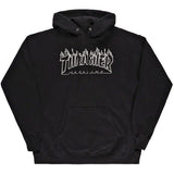 Thrasher Flame Hoodie - Black XL
