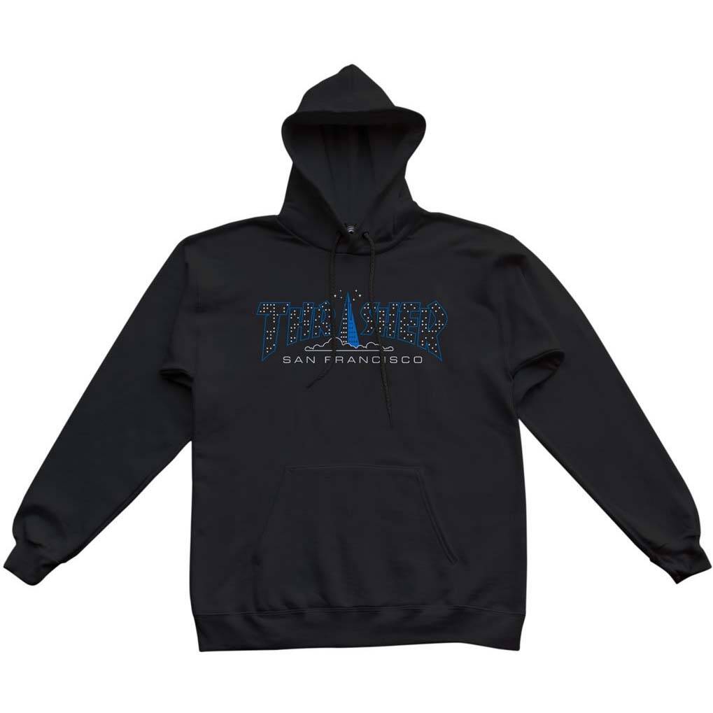 Thrasher Pyramid Hoodie - Black