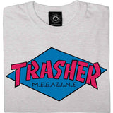 Thrasher Trasher T Shirt - Ash Grey