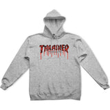 Thrasher Blood Drip Hoodie - Ash