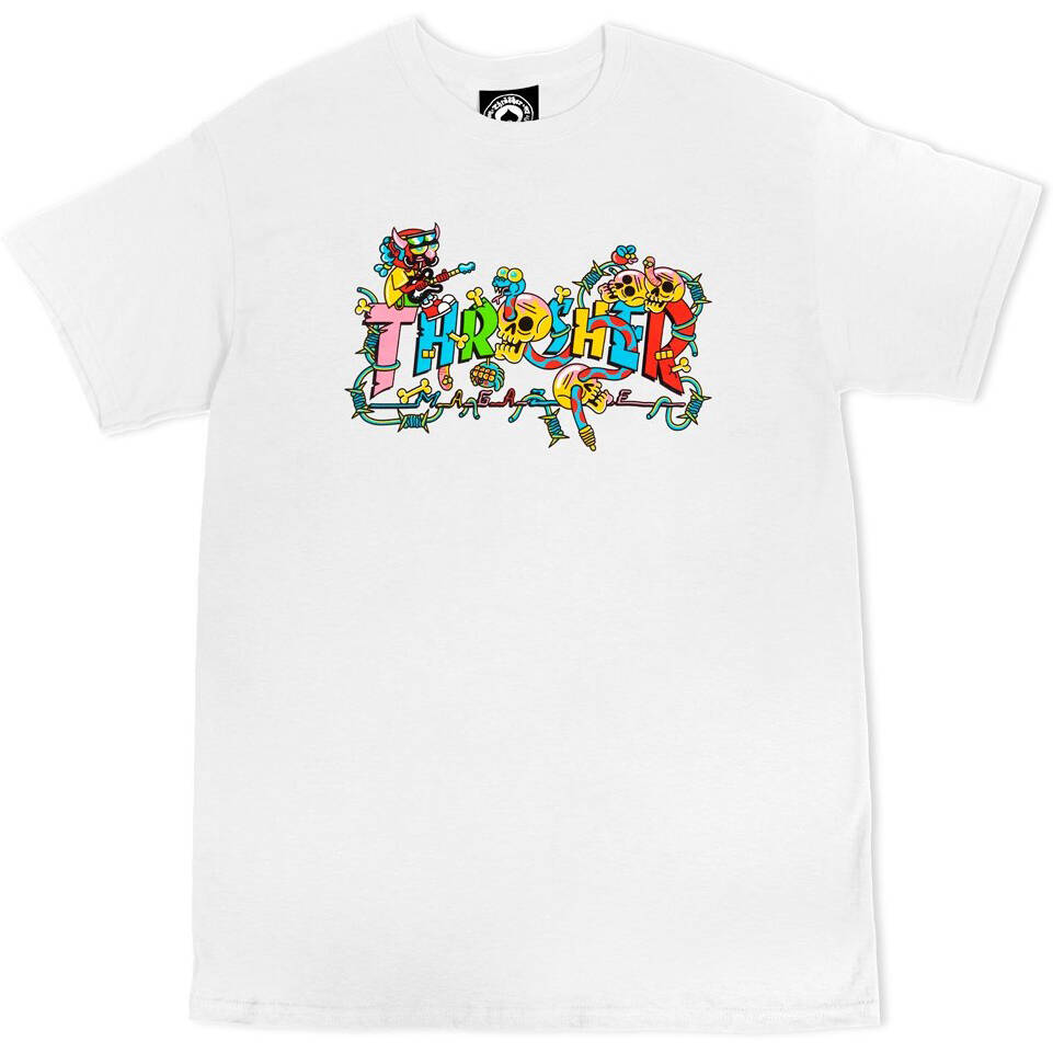 Thrasher Devil's Music T Shirt - White
