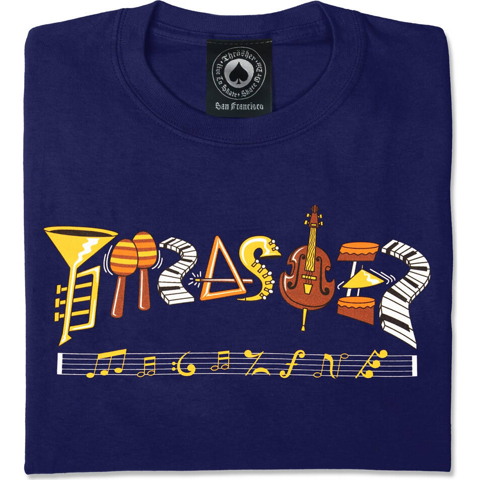 Thrasher Fillmore Logo T Shirt - Navy