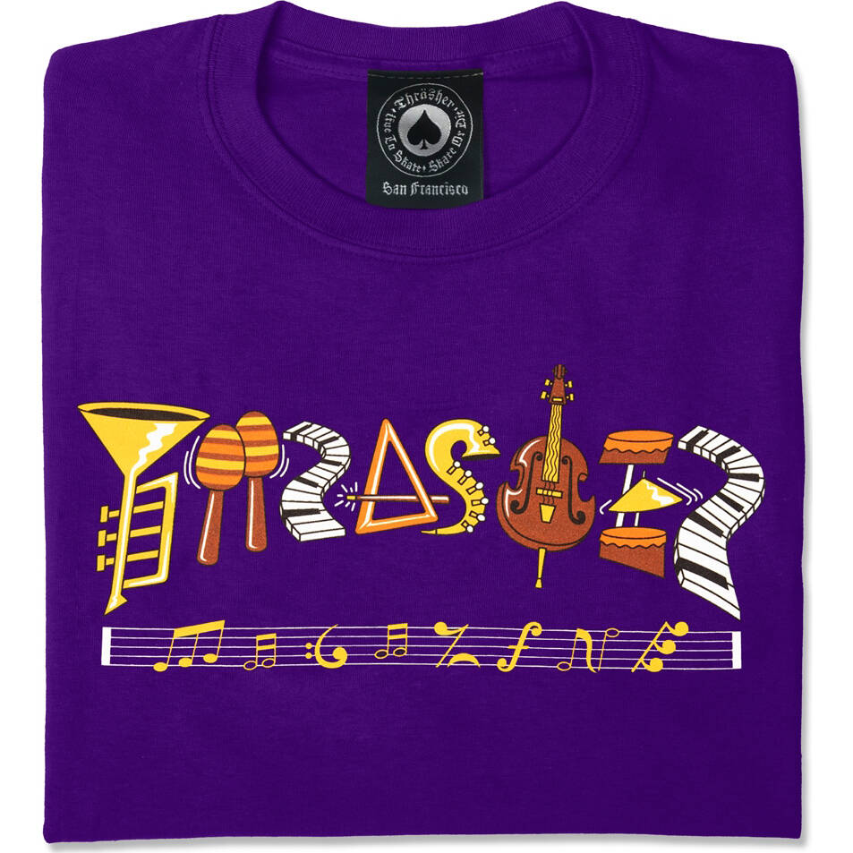 Thrasher Fillmore Logo T Shirt - Purple