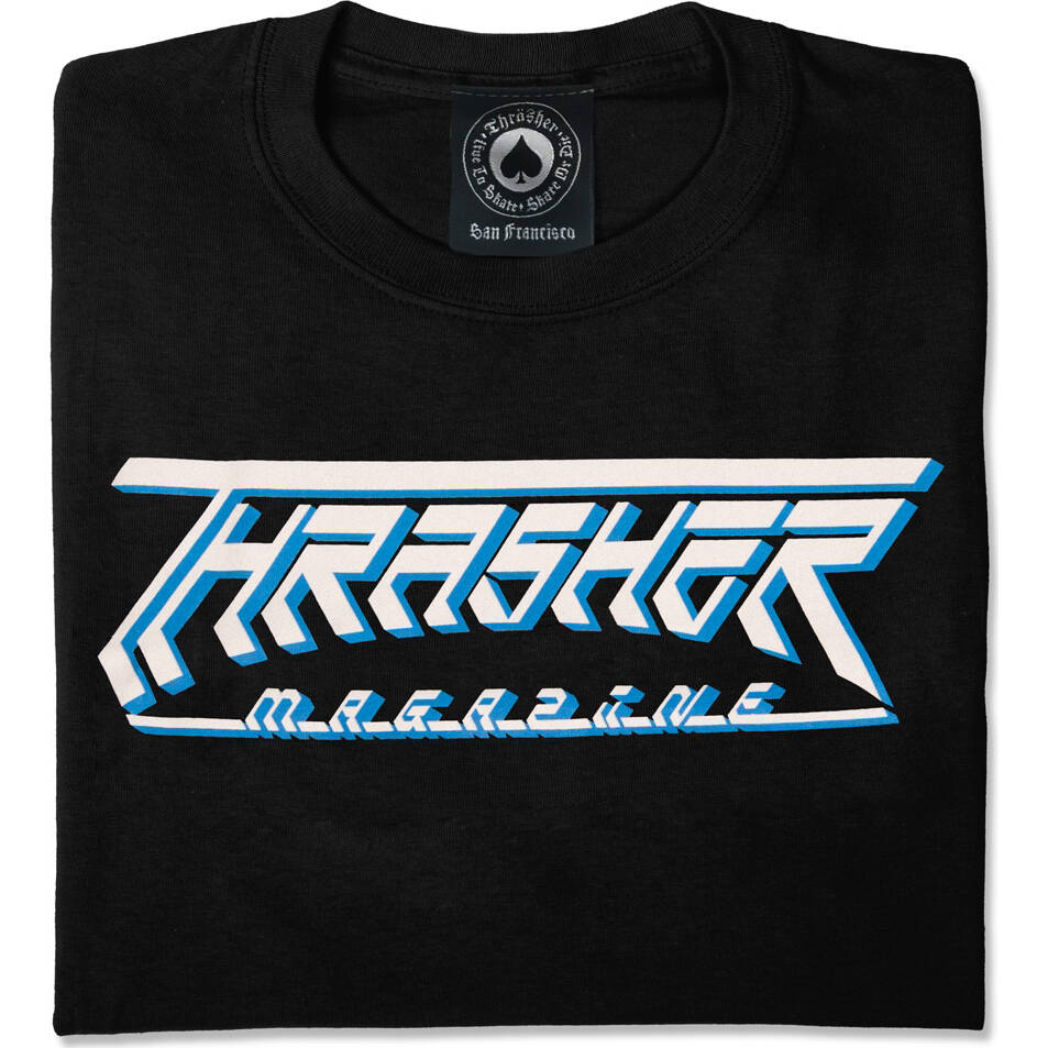 Thrasher Future Logo T Shirt - Black