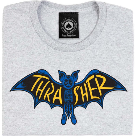 Thrasher Bat T Shirt - Ash
