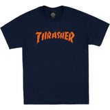 Thrasher Burn It Down T Shirt - Navy
