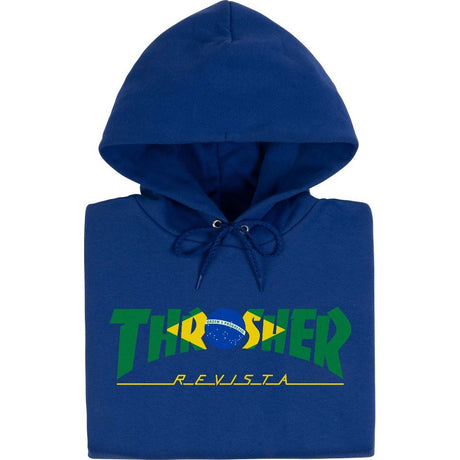 Thrasher Brazil Revista Hoodie - Royal