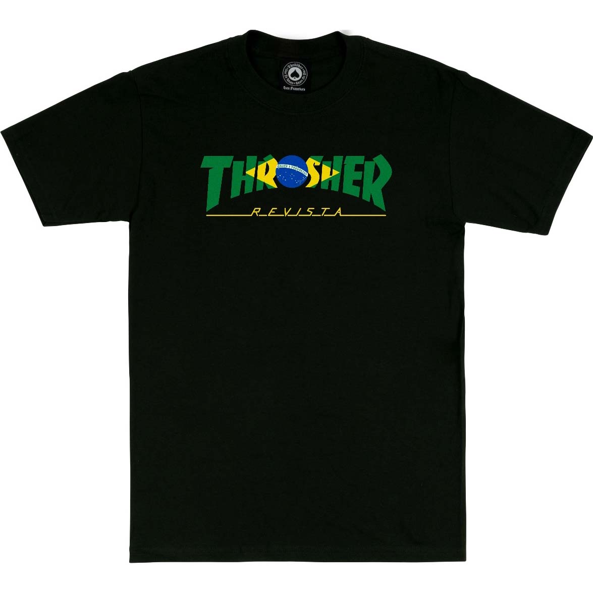 Thrasher Brazil Revista T Shirt - Black