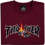 Thrasher Cop Car Crew - Maroon