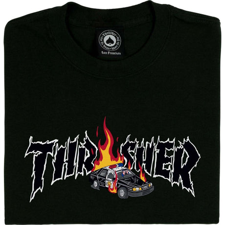 Thrasher Cop Car T Shirt - Black