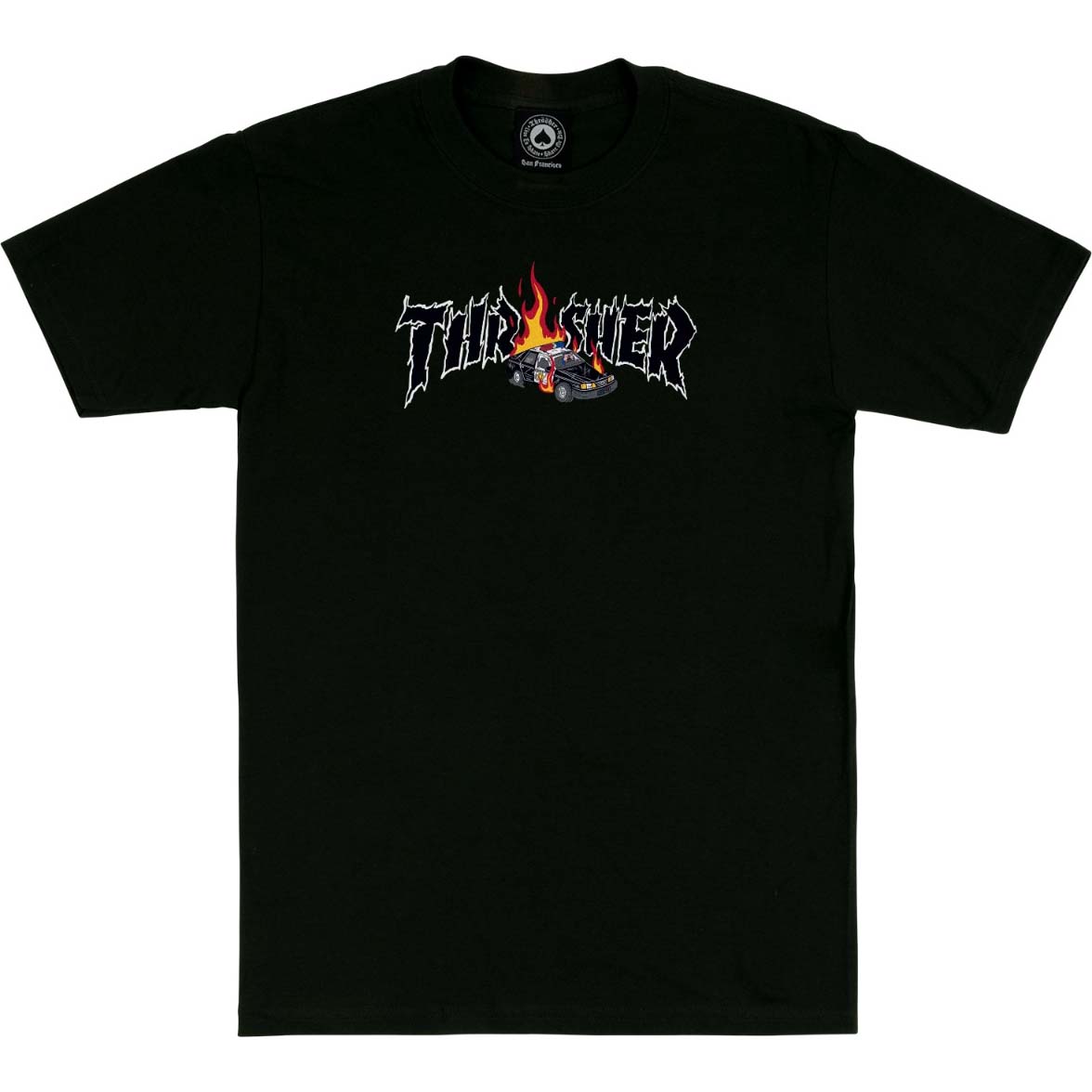 Thrasher Cop Car T Shirt - Black