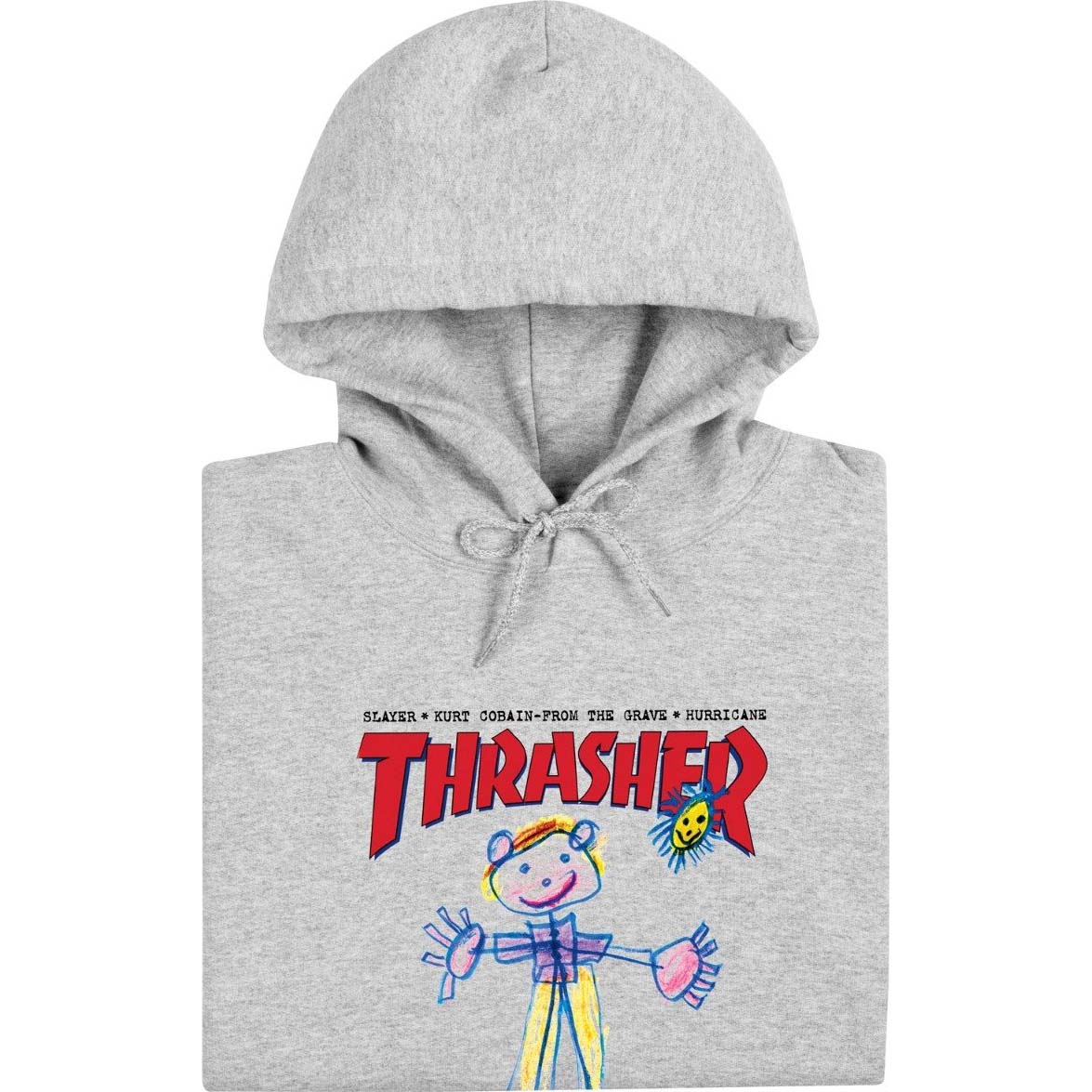 Thrasher Kid Cover Hoodie - Ash