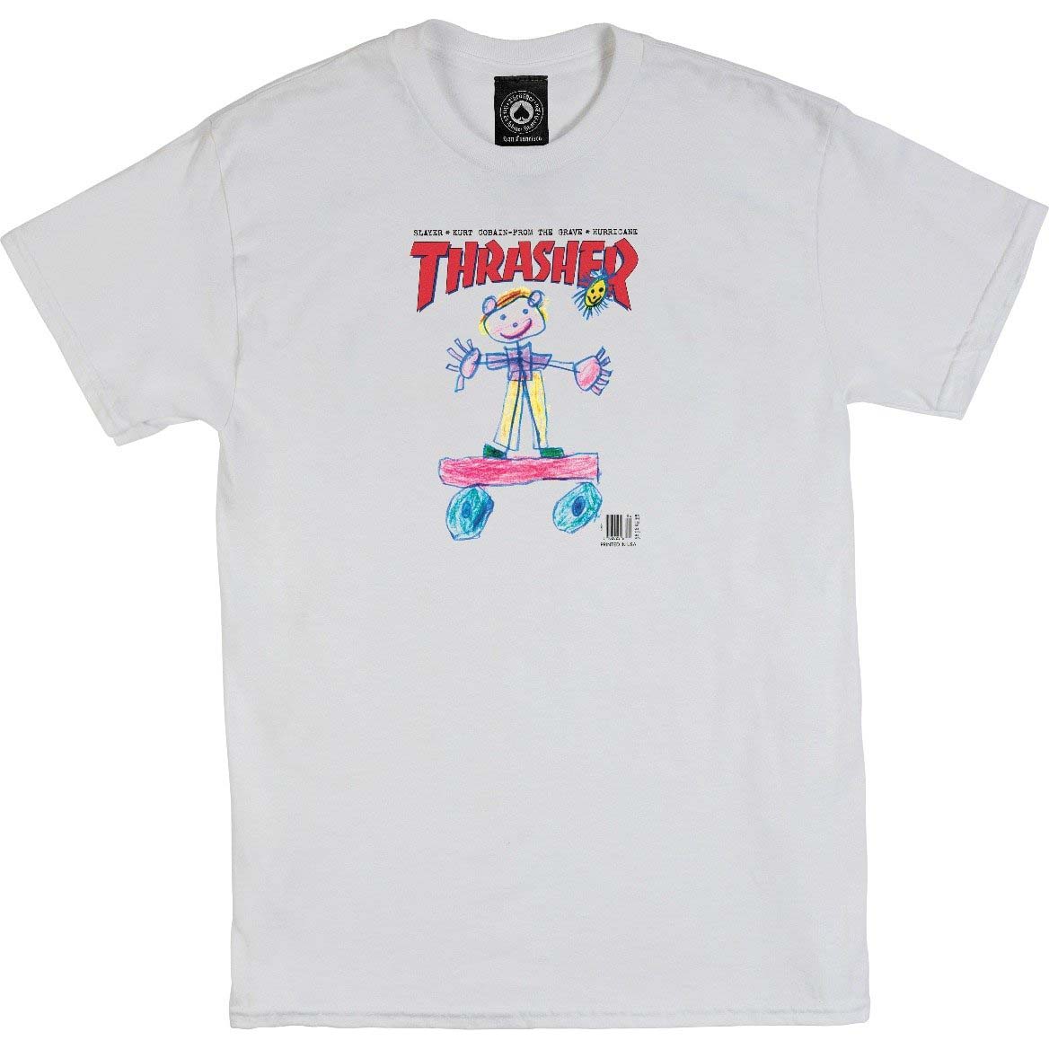 Thrasher Kid Cover T Shirt - White
