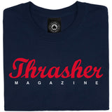 Thrasher Script T Shirt - Navy