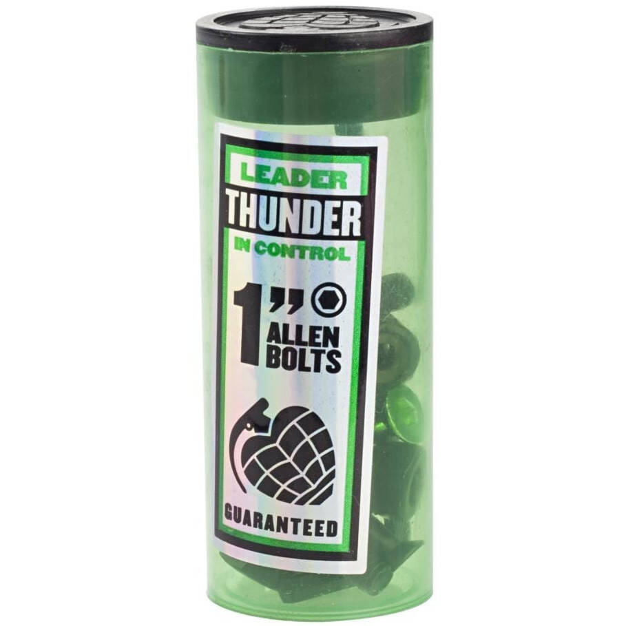 Thunder Allen Skateboard Truck Bolts - Black/Green 1''