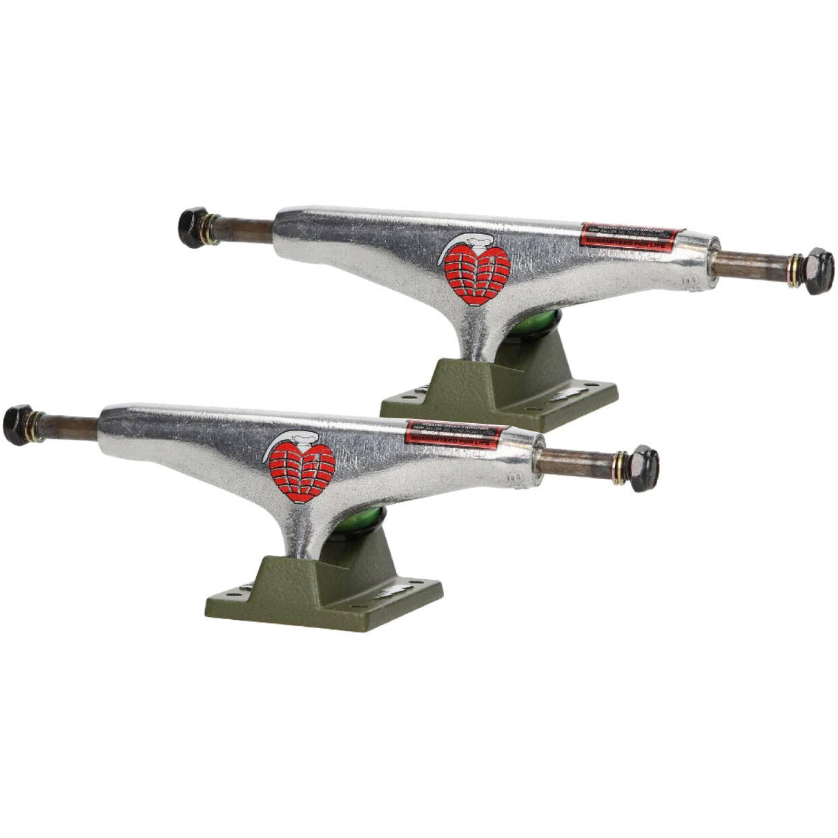 Thunder 149 H Lights OG Grenade Skateboard Trucks - Green/Polished 148mm