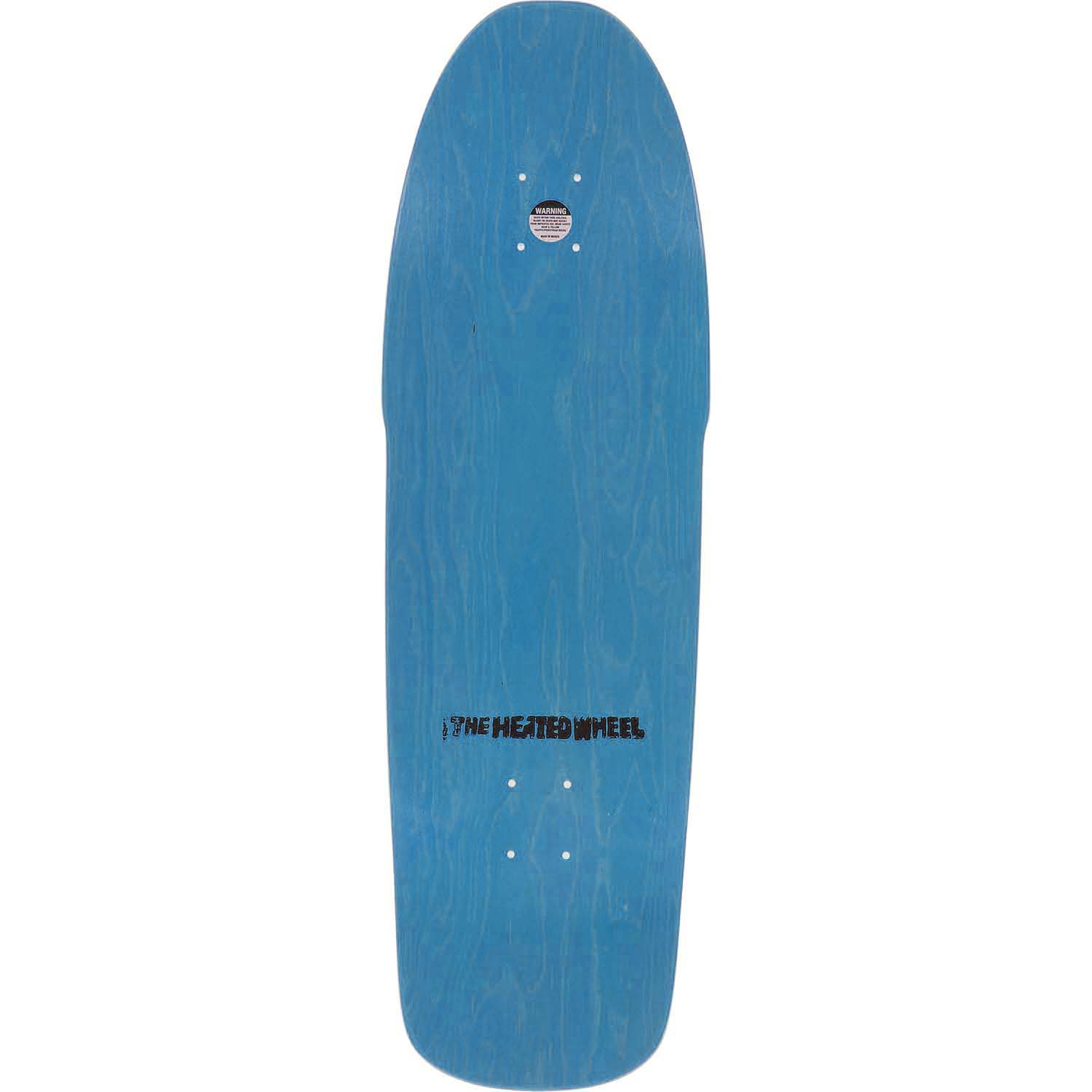 The Heated Wheel Slam Time Skateboard Deck - Yellow 9.6"