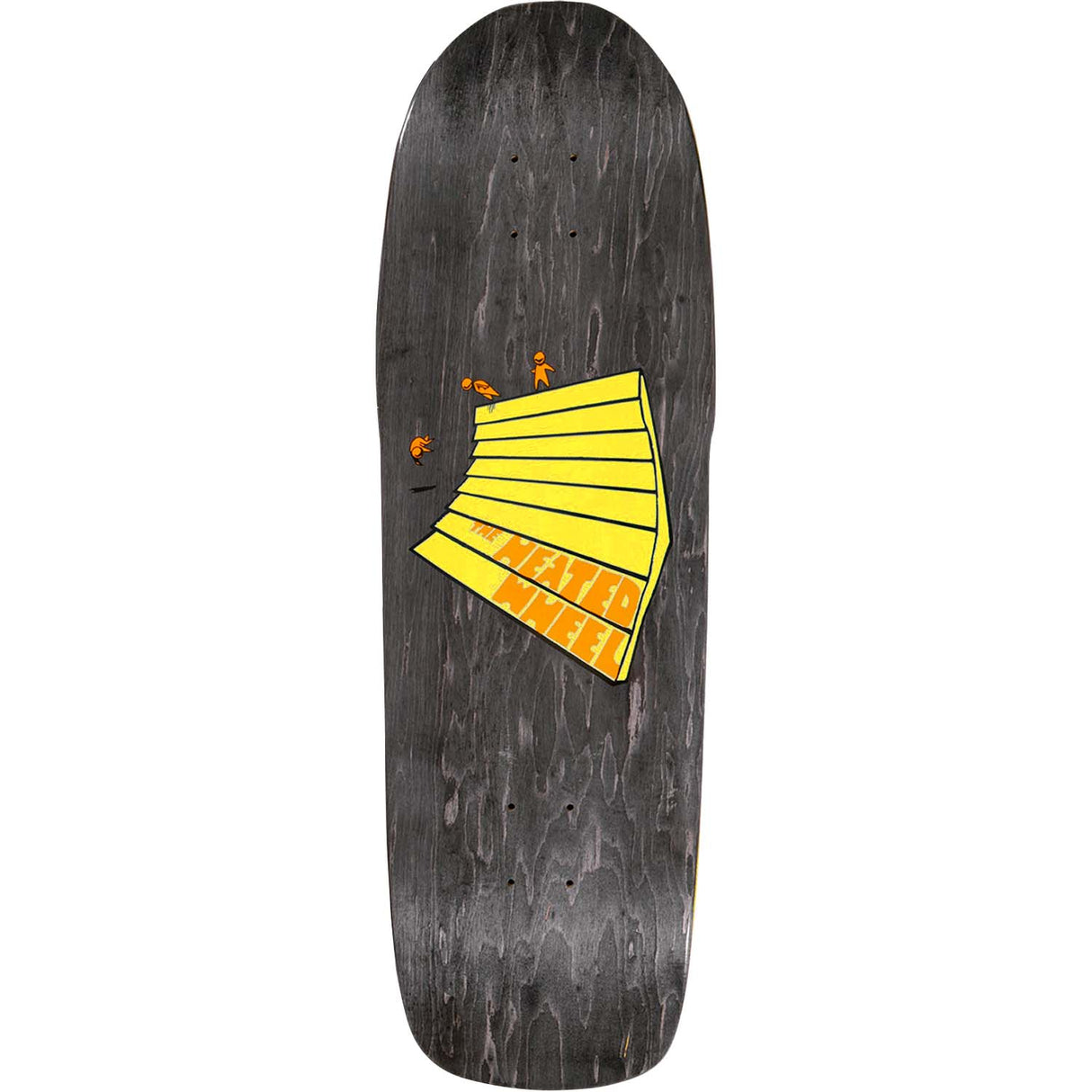 The Heated Wheel Slam Time Skateboard Deck - Yellow 9.6"