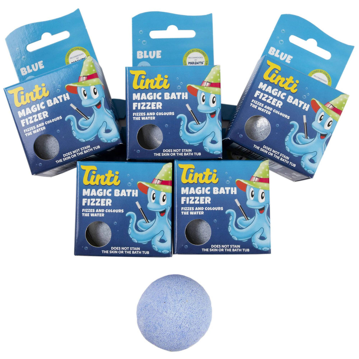Tinti Magic Bath Bomb - Blue (5 Pack)