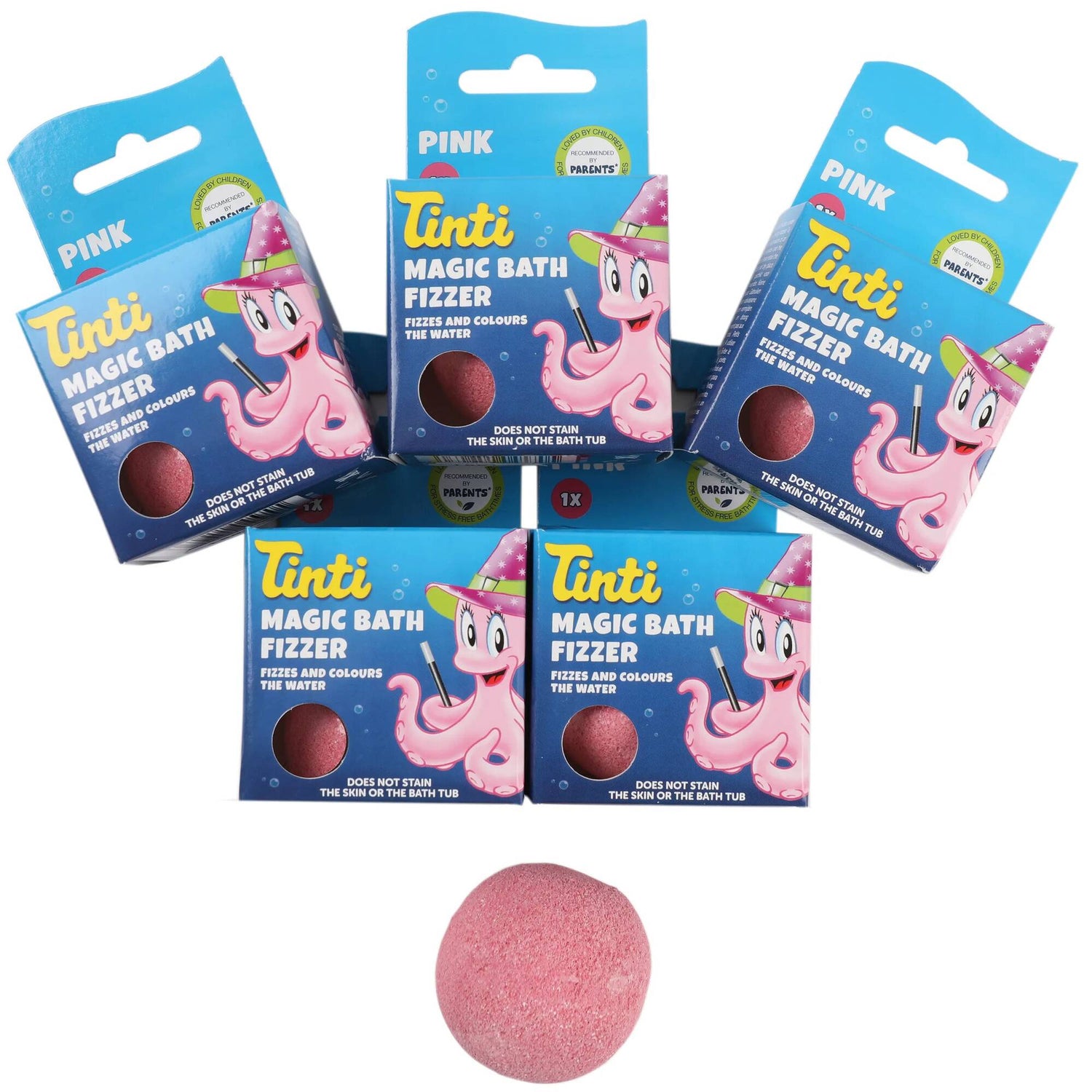 Tinti Magic Bath Bomb - Pink (5 Pack)