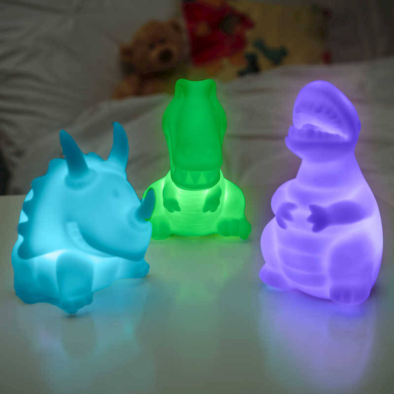 Tobar Lumez Colour Changing Dinosaur Night Lights
