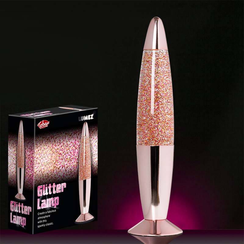 Tobar Lumez Glitter Lamp - Rose Gold