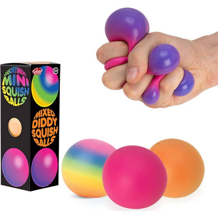 Tobar Scrunchems Mixed Diddy Squish Balls (3 Pack)