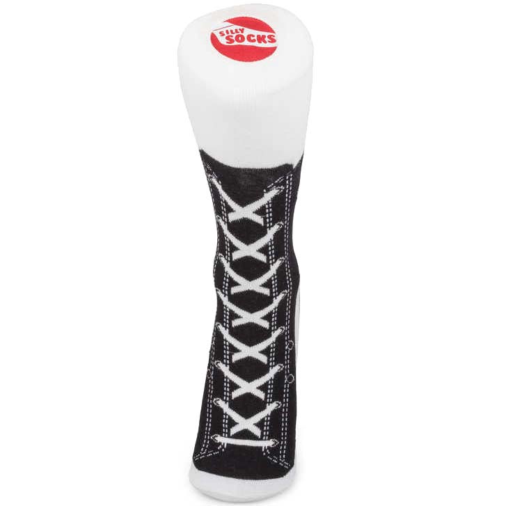 Tobar Silly Socks - Black Sneaker (Size 5-11)