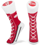 Tobar Silly Socks - Red Sneaker (Size 5-11)