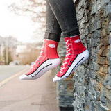 Tobar Silly Socks - Red Sneaker (Size 5-11)