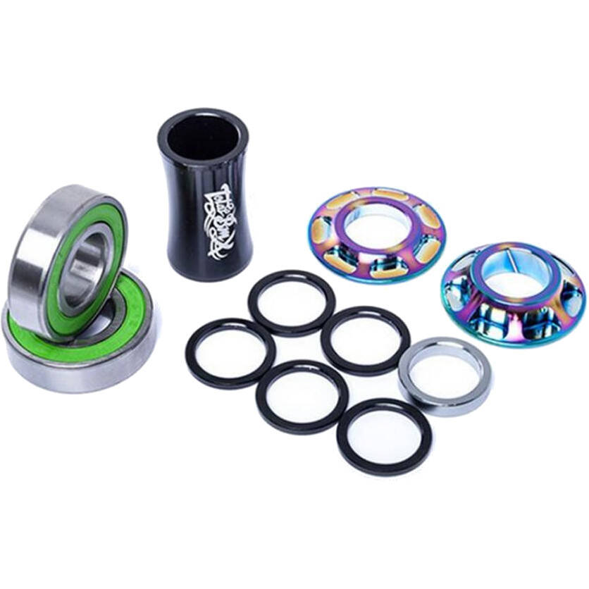 Total BMX Team Mid Bottom BMX Bracket - Rainbow 19mm