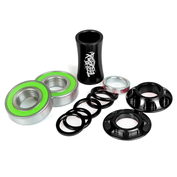 Total BMX Team Mid Bottom BMX Bracket - Black 22mm