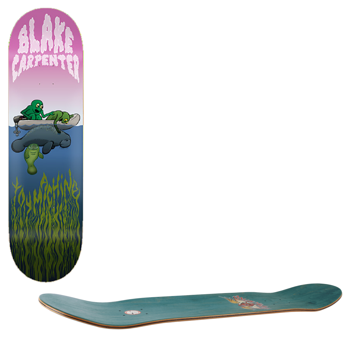 Toy Machine Carpenter Manatee Skateboard Deck 8.38