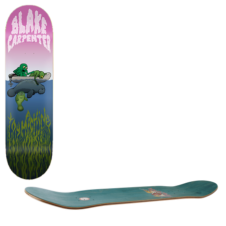 Toy Machine Carpenter Manatee Skateboard Deck 8.38